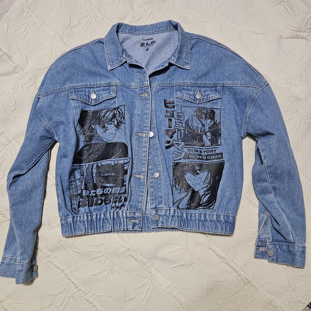 Manga Graphic Denim Jacket